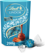 Lindt LINDOR Kugler salt/karamel i æske 200 gr. - Slagelse Vinkompagni