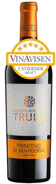 PRIMITIVO DI MANDURIA MASSERIA BORGO DEI TRULLI IGP - italiensk rødvin - Slagelse Vinkompagni