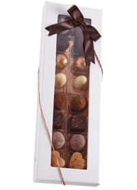 Innovativ æske, Aalborg Chokolade - 16 stk. - Slagelse Vinkompagni
