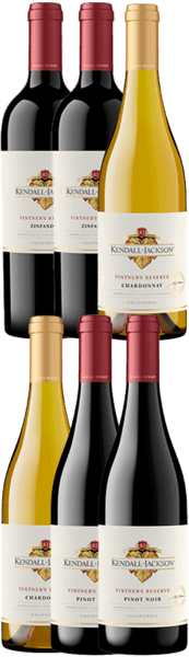 Herregod Smagekasse - Californiske vine fra Vinhuset Kendall Jackson - 6 Flasker - Spar 43 % - Slagelse Vinkompagni