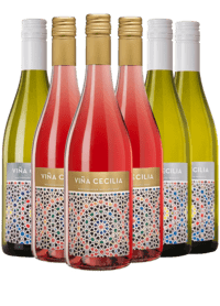 Viña Cecilia White & Rosé Bland selv kassekøb - 6 flasker - Slagelse Vinkompagni