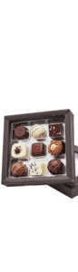 Aalborg Chokolade - Chokoladeæske klassisk med 9 stk.