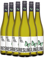 YES YES Riesling Halbtrocken Rheinhessen - Kassekøb (6 flasker)